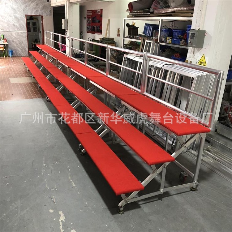 学校文艺演出铝合金折叠合唱台合唱台阶全铝合金折叠合唱台