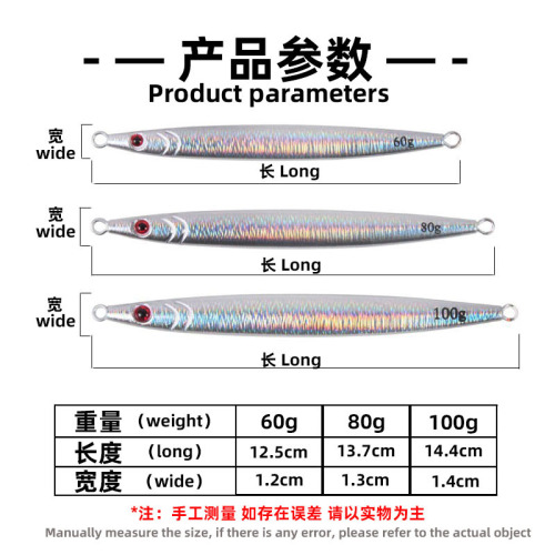 工厂批发 大克重铅制路亚饵 梭鱼铁板裸片 适合海钓鲅鱼梭鱼鲈鱼