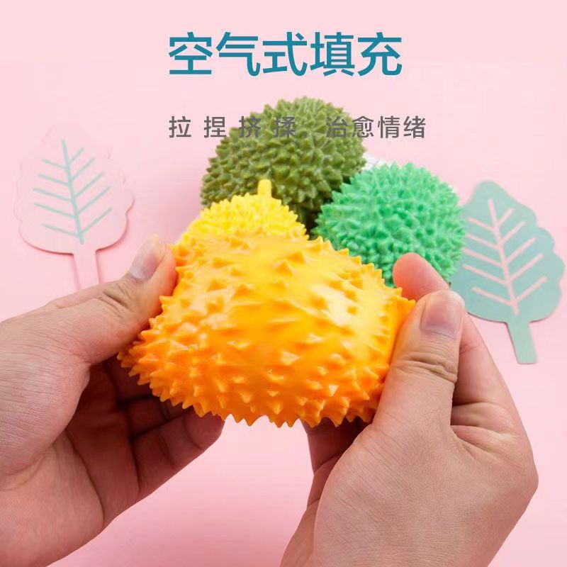 Viral Stress Relief Gadget Toy Soft Pressure Large Size Squeeze Durian Ball Prank Simulation Small Fruit Squeeze Fun for Girls