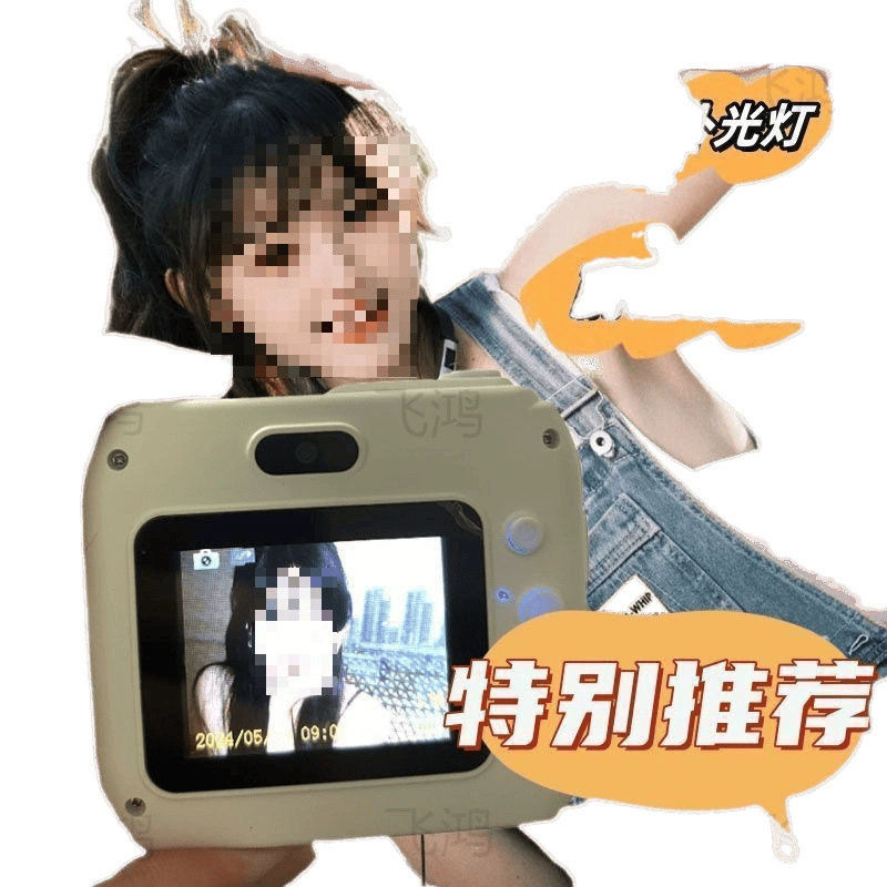 Retro handheld camera, selfie + filter + music + flash, 32/64/128 GB options