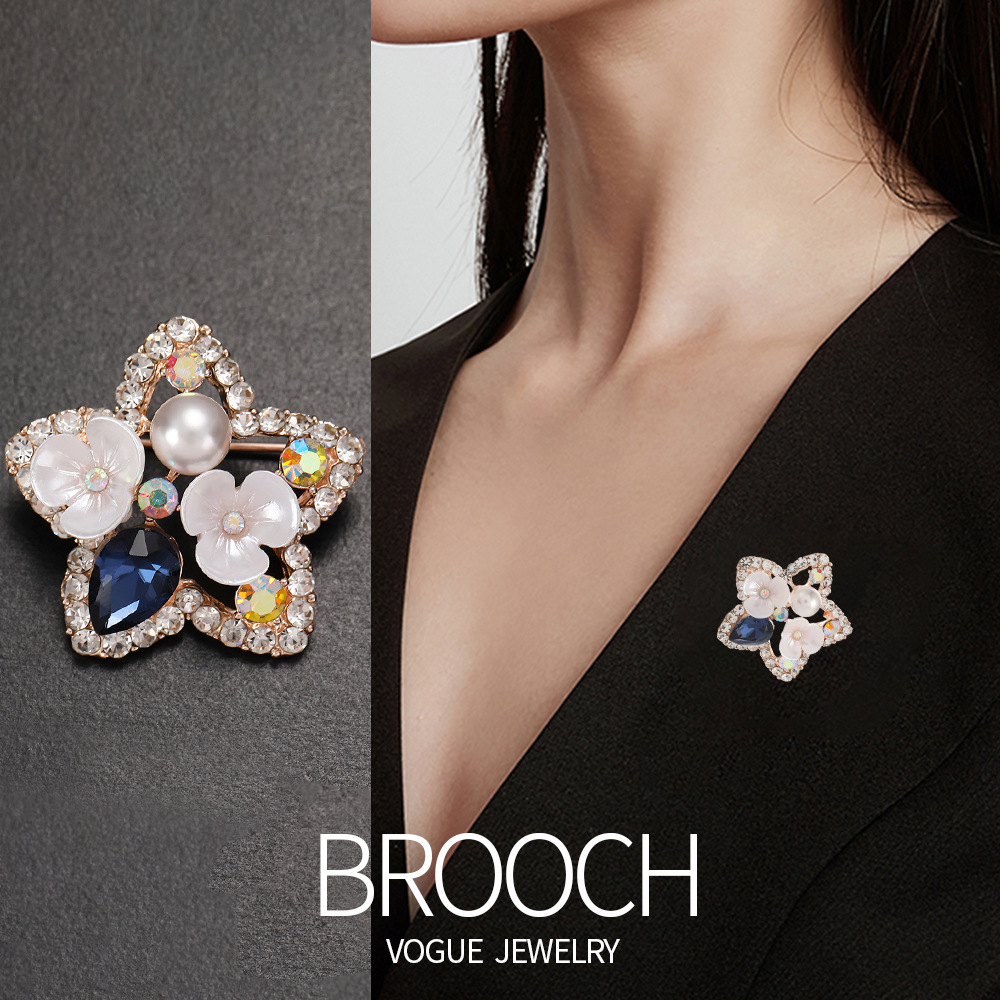 New Brooch, High-End Niche Heart Dress Decorative Buckle, Alloy Peach Heart Brooch, Jewelry, Clothing Accessories