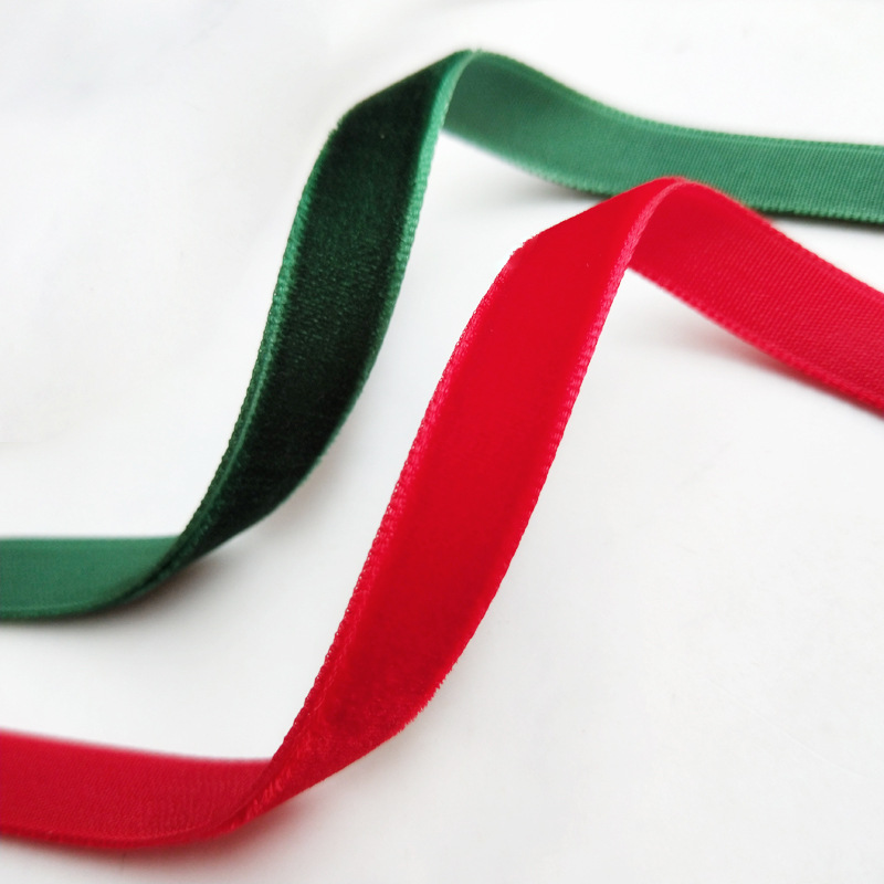 1cm cinturón de terciopelo colorido DIY hecho a mano arco accesorios para el cabello flocado cinturón ropa interior decoración accesorios cinturón de terciopelo