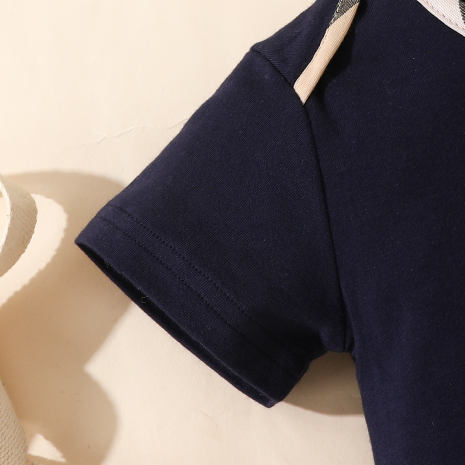 Baby jumpsuit thin women's baby triangle bag fart summer crawling clothing men's newborn hoodie two-piece set_voghion.com