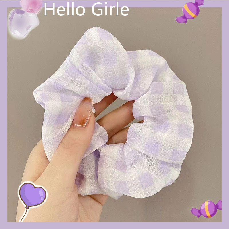 Резинка для волос (фиолетовая) от Purple, корейский стиль, широкий цветовой диапазон, мягкий материал из нескольких тканей