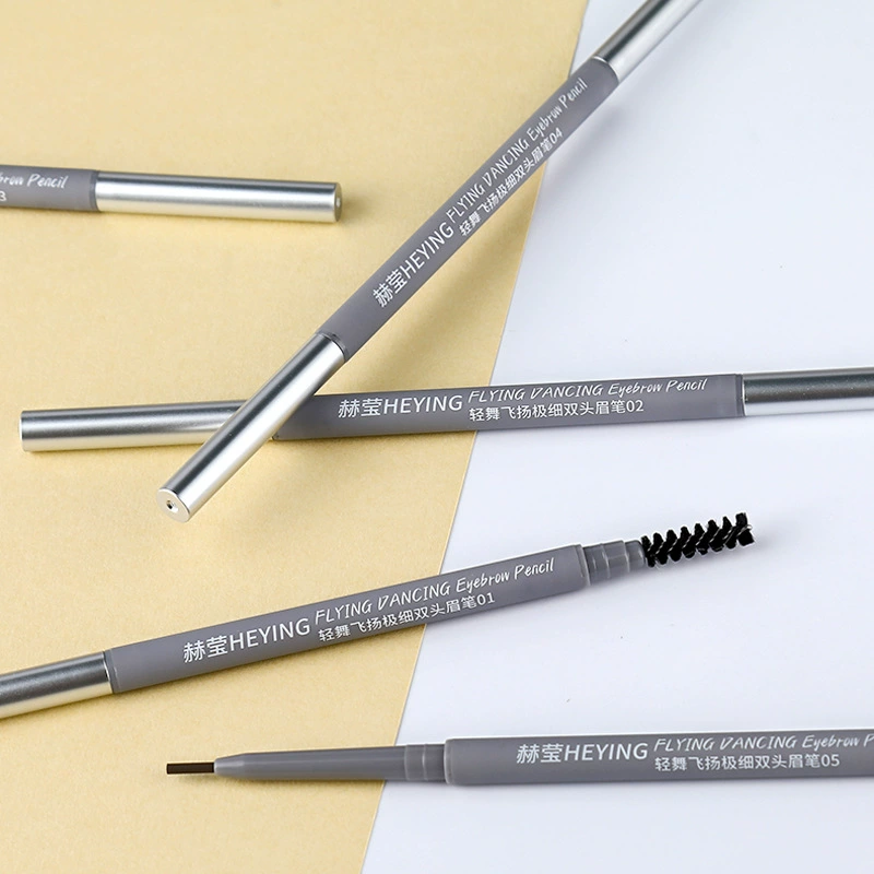 Double-sided three dimensional waterproof eyebrow pencil, makeup primer, no smudge