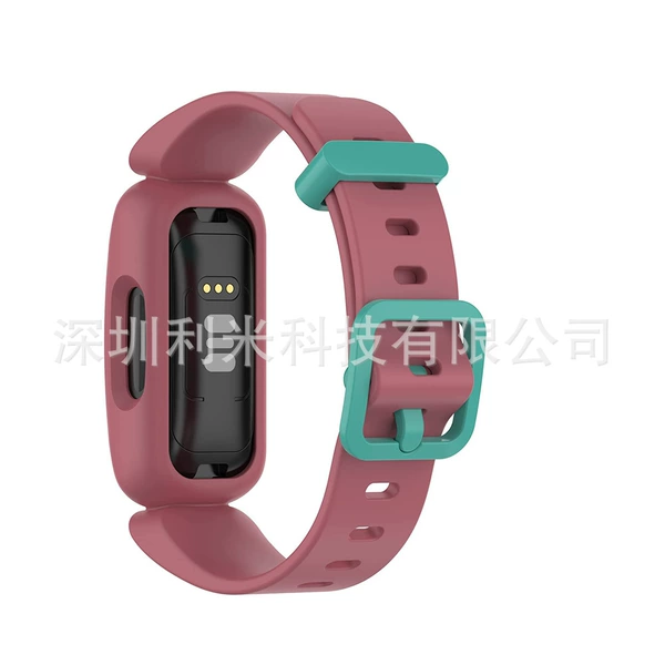 Watermelon red with blue buckle