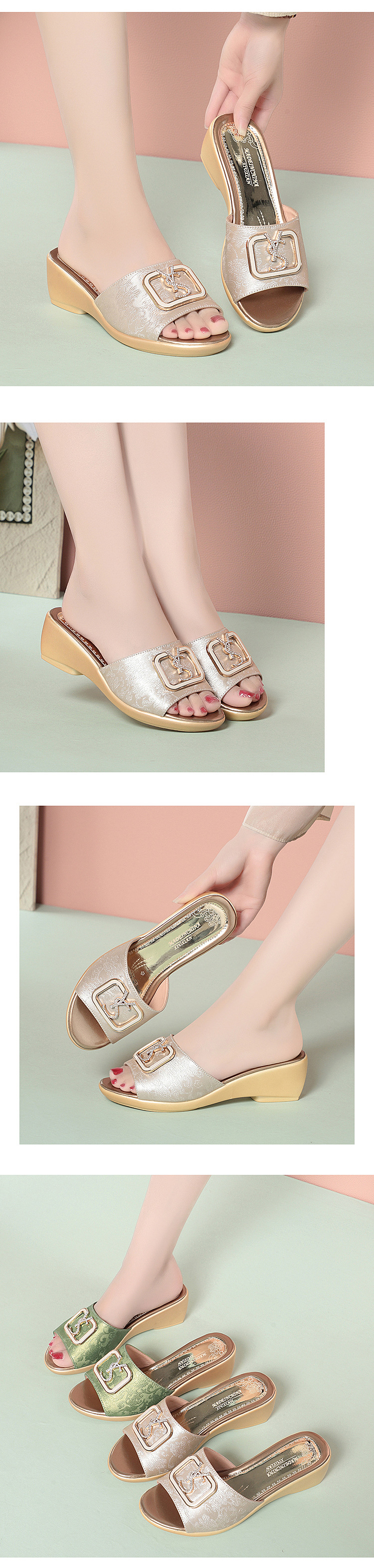Sandal quai chữ V đế xuồng chống trượt – thoải mái mọi bước đi — 9/11