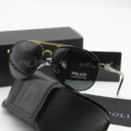 Black gold frame, black gray lenses
