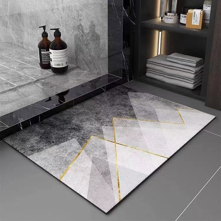 Alfombrilla de baño de tierra de diatomeas antideslizante para dropshipping transfronterizo Temu, alfombrilla de suelo para baño, alfombrilla de inodoro absorbente de agua de secado rápido, alfombrilla para puerta.