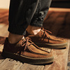 Men's shoes， new trendy men's casual leather shoes， Korean version， trendy and versatile suede board shoes， British styl