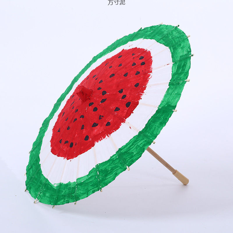 종이 우산 DIY 그림 우산 유치원 어린이 손으로 그린 우산 낙서 우산 빈 우산 흰색 우산 원피스 도매