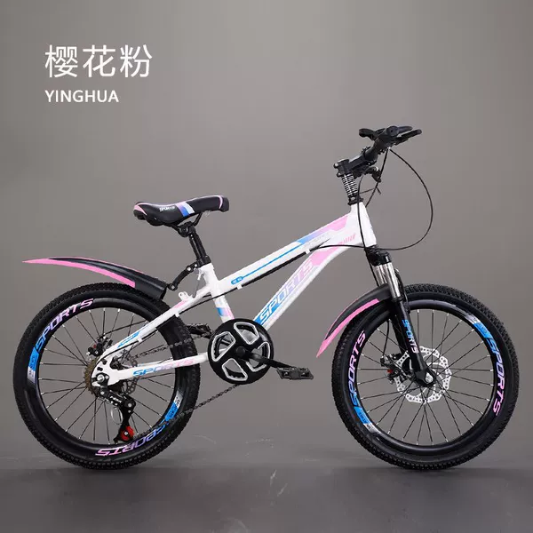 Fuchsia shock-absorbing bike shifter (brake handle) disc brake