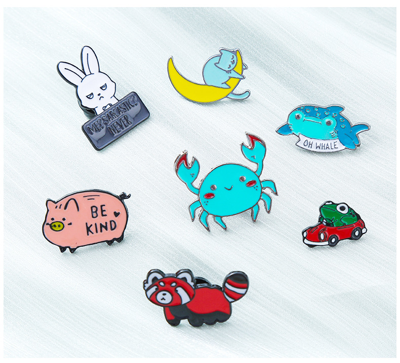 Cute Animal Alloy Enamel Unisex Brooches display picture 3