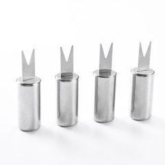 201 Stainless Steel Practical Corn Needle BBQ Grilling Corn Skewer Fruit Skewer Kitchen Portable Practical Small Tool