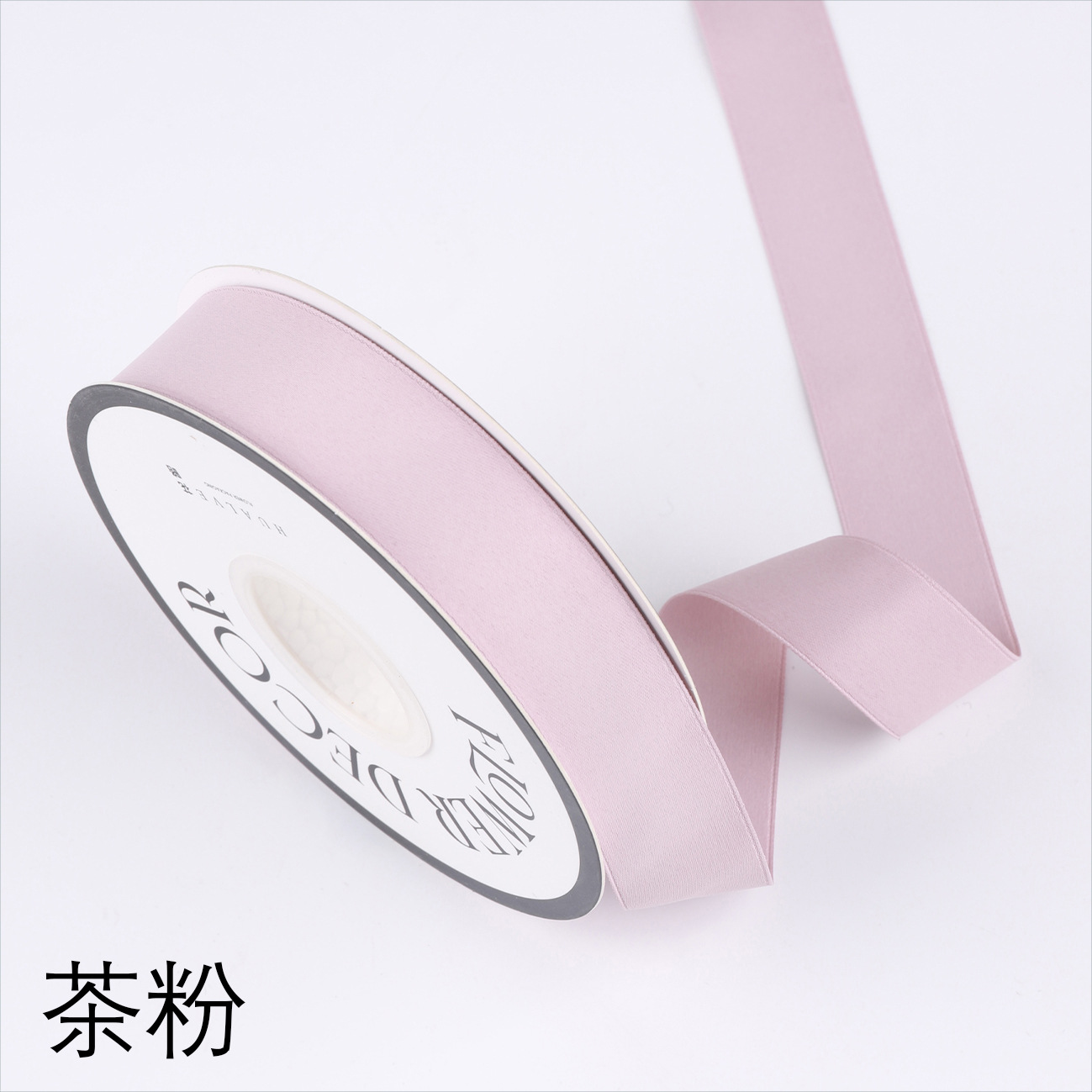 2,5 cm cinta de poliéster de doble cara al por mayor bolsa hecha a mano de bricolaje materiales de flores embalaje mate lavado bolsa de algodón cinta de la flor