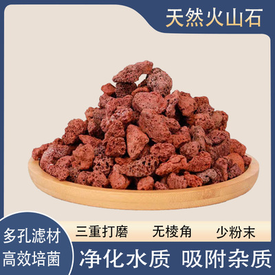 Volcanic rock grain orchid grain Plant material Paving Stone fish tank Bottom sand Filter material gules Volcanic