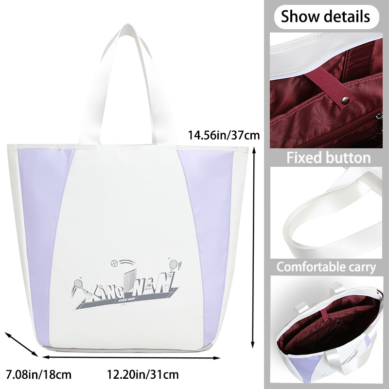 Bolsa de tenis de alto valor visual de gran capacidad de almacenamiento bolsa de pelota de pico bolsa de bádminton de hombro al aire libre de hombro único