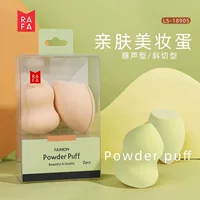 Rafa Beauty Egg Gourd Скошенная губка для макияжа Пудра Супер мягкая замоченная большая яичная форма для макияжа цвета кожи LS-18905