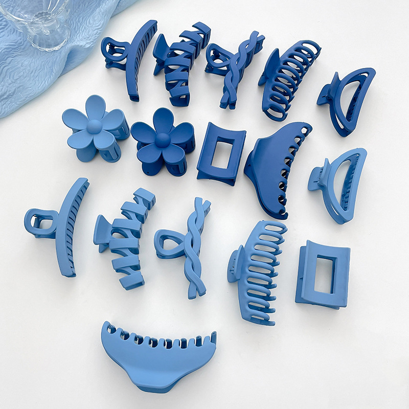 Cabeza pequeño tamaño clip de pelo temperamento tiburón clip tocado Klein Blue Ball Head clip hembra Otoño e Invierno accesorios para el cabello