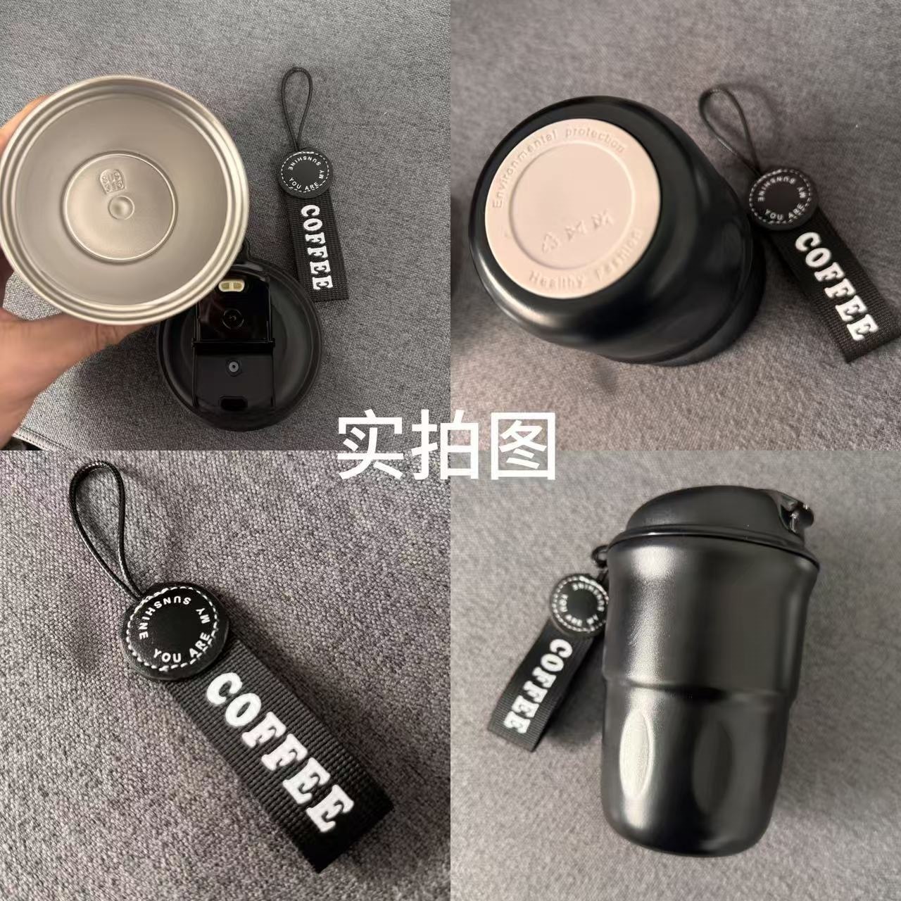 Grado alimenticio 316 taza de aislamiento al vacío de acero inoxidable para niñas taza de agua de alto valor de la cara taza de café ligera de lujo de alto nivel