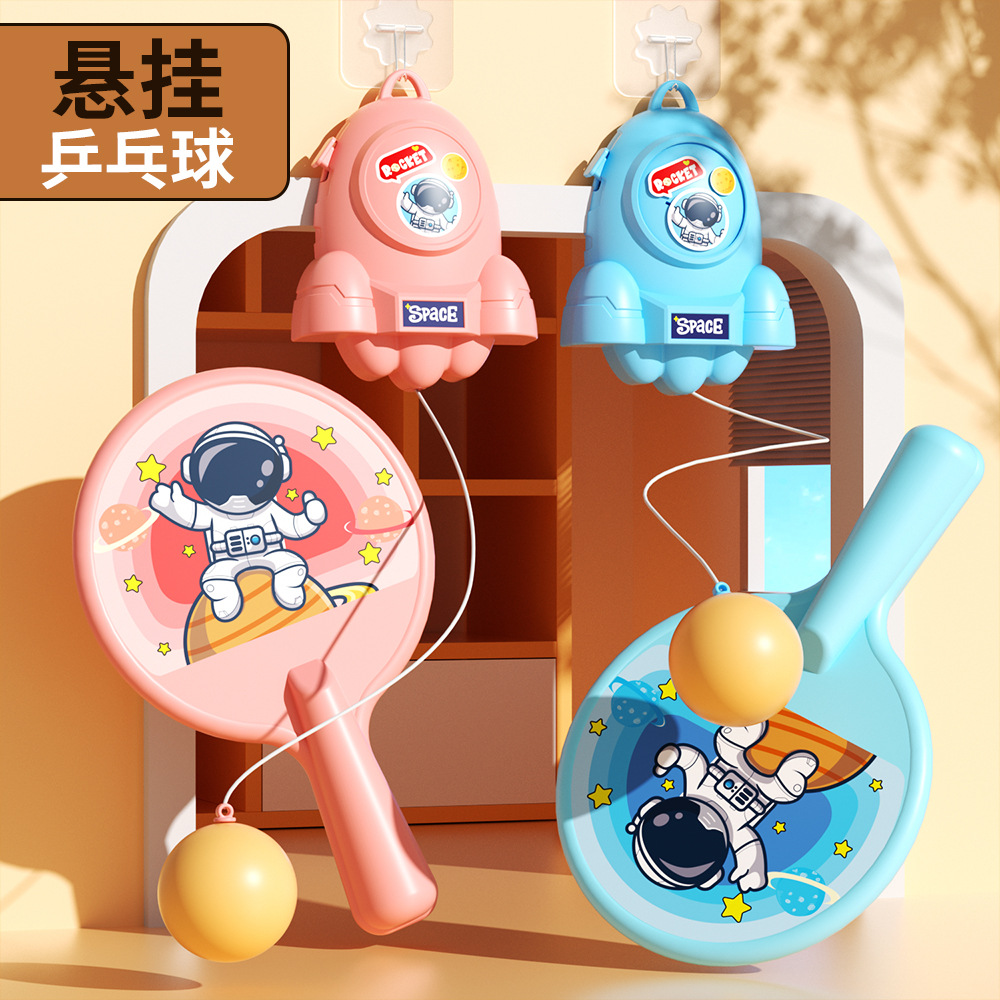 Hanging Table Tennis Trainer Children's Toys Indoor Parent-child Interactive Practice Hand-eye Coordination Feelings System Self-training Artifact