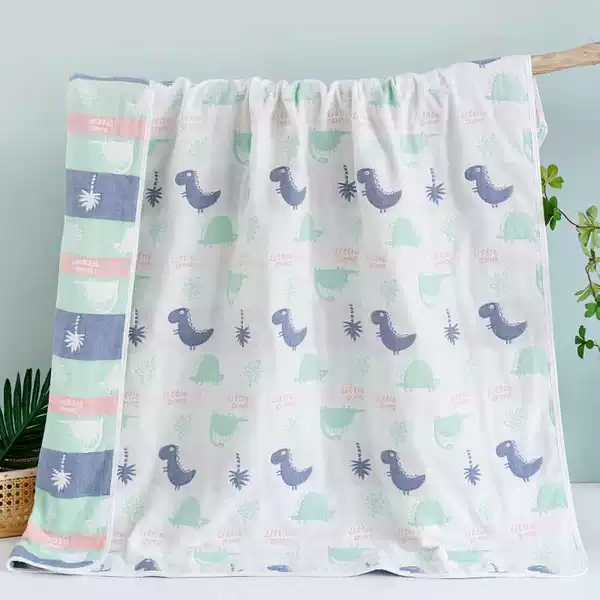 6-layer small dinosaur 110*110 [free square towel]