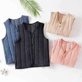 儿童马甲新款男童女童冬装加棉校服打底保暖背心宝宝内穿坎肩内搭