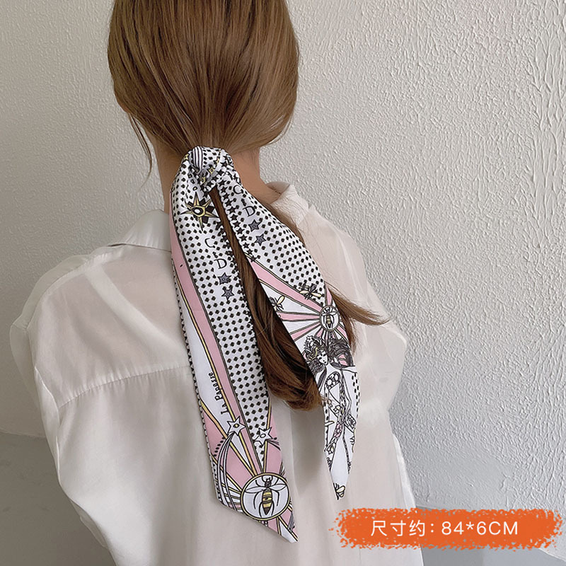 Pañuelo de seda banda para el cabello estilo francés para mujer cinta para el cabello accesorios para el cabello tocado Red para el cabello rojo 2023 nueva cinta trenzada para el cabello diadema