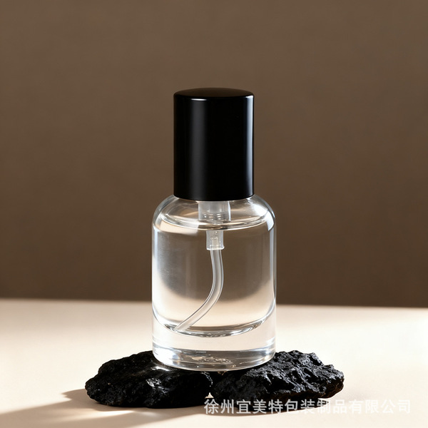transparent glass handheld perfume
