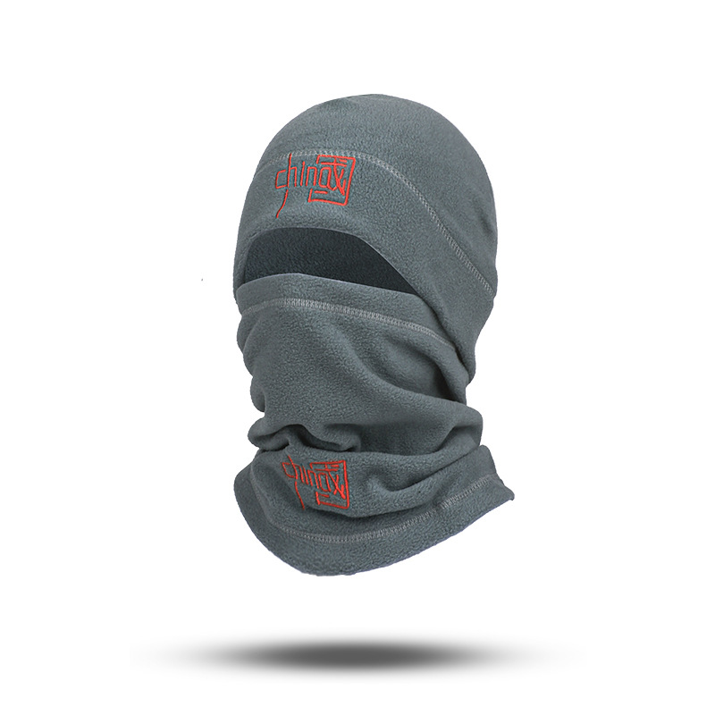 Otoño y invierno sombrero unisex grueso montañismo al aire libre a prueba de viento calentamiento gorra de terciopelo máscara de terciopelo antifrío