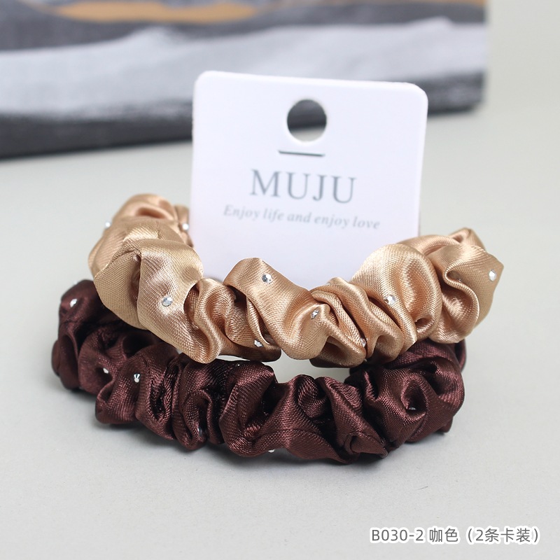 [Carga de tarjeta] sensación de alto nivel coreano de cabello de código de barras de moda de alta elasticidad de cabello anillo de cabello correa de cola de caballo