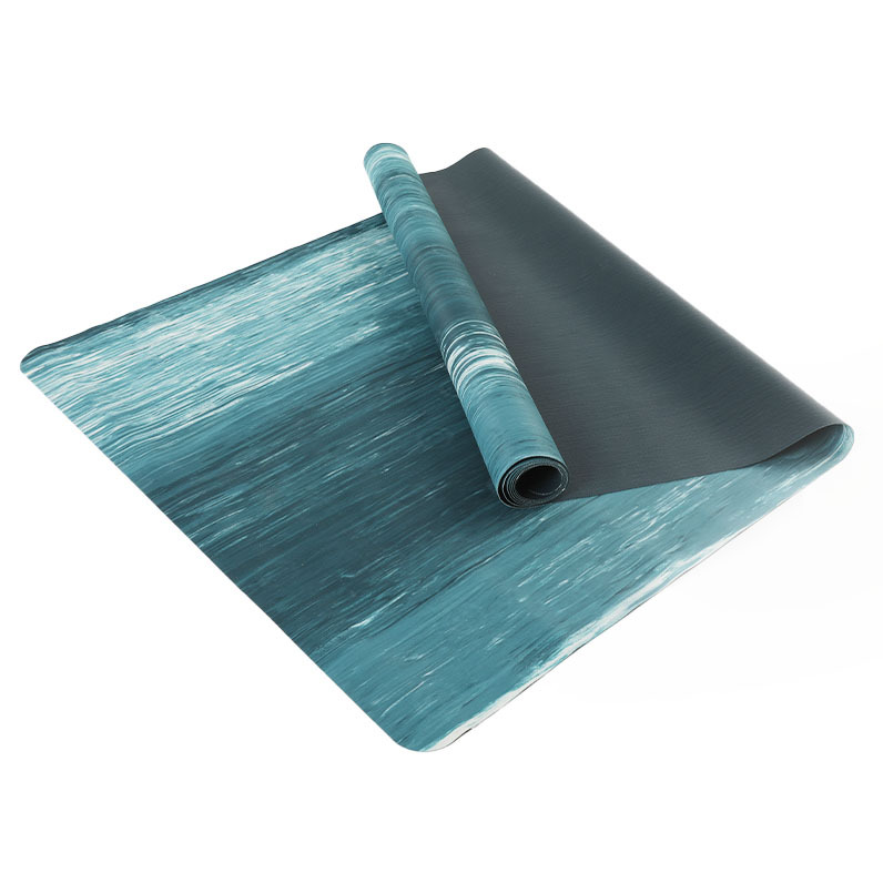 Esterilla de yoga profesional ultrafina de alta gama para viajes de negocios, toalla de yoga portátil plegable de 1mm, caucho de doble cara de ancho natural