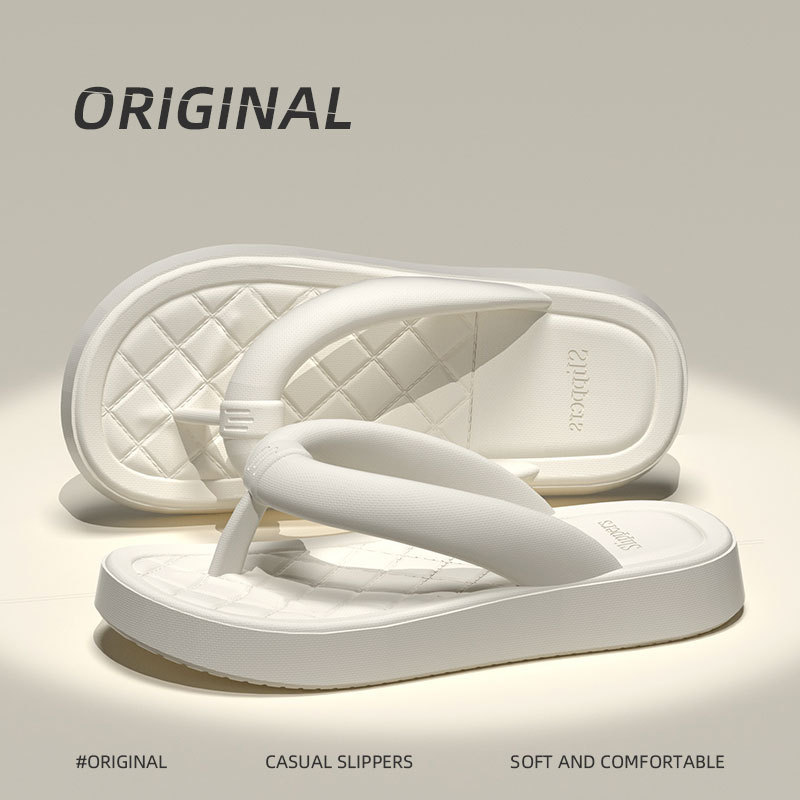 Beach Seaside Flip-Flops 2025 Summer Swimming Pool Casual Men's Slippers Non-Slip Wear-Resistant Slippers Women's Outer Wear Sandals