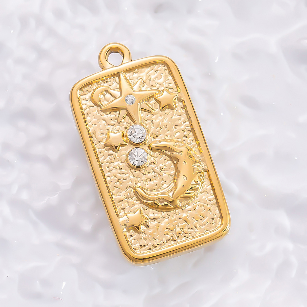 6g Weight 0.03µm-0.05µm Gold Plating Thickness PVD Coated Gold Plating Process Pendant Jewelry Making Type 18.11*16.83mm Jewelry Making Size 18K Real Gold Plated Plating Material Rhinestones Inlay Material 1 Piece Quantity 304 Stainless Steel Material Moon, Tree, Heart Shape Pattern IG Style Style Waterproof Non Tarnish, Inlay Craft 1 Piece 18.11*16.83mm 304 Stainless Steel Zircon PVD Coated Real Gold Plated Moon Tree Heart Shape Polished Pendant DIY Jewelry Accessories 19