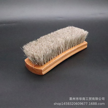 速卖通跨境出口木质工业毛刷皮鞋鞋油上游毛刷反绒面鬃毛刷子厂家