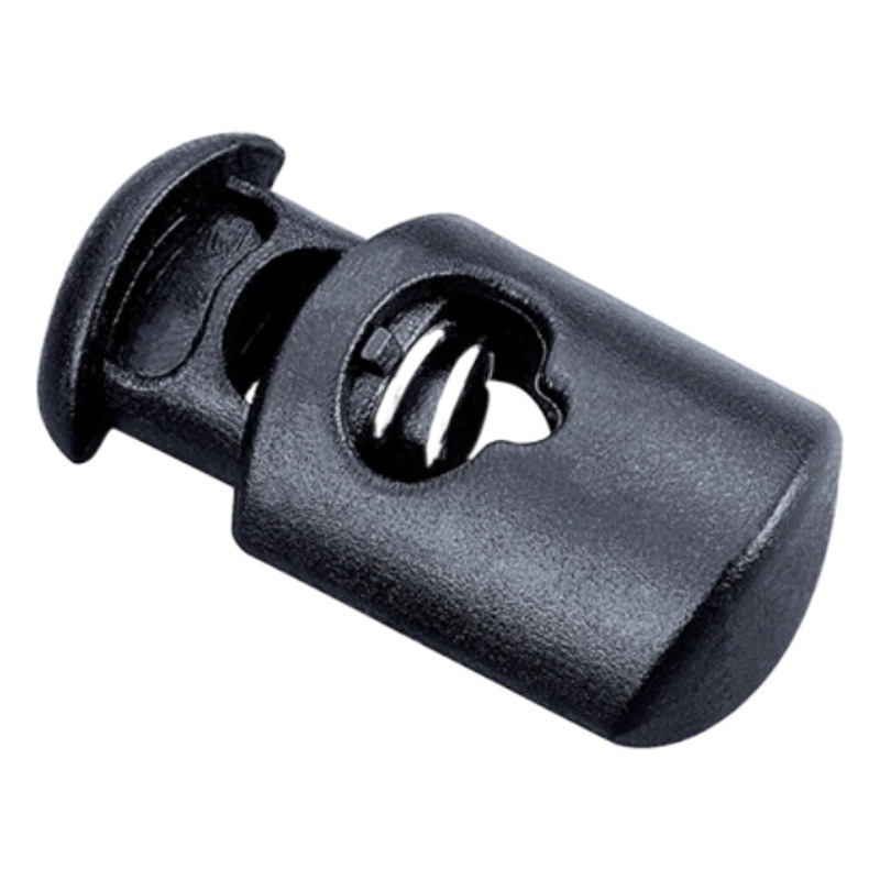 Factory direct luggage accessories plastic spring buckle single hole rope buckle clothing elastic buckle pig nose buckle in stock