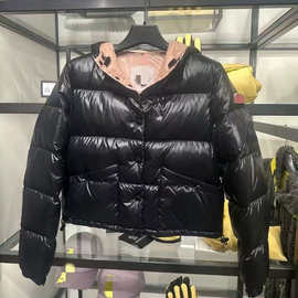 羽绒服跨境蒙家高版本Bardanette齐腰短款羽绒服女款百搭外套