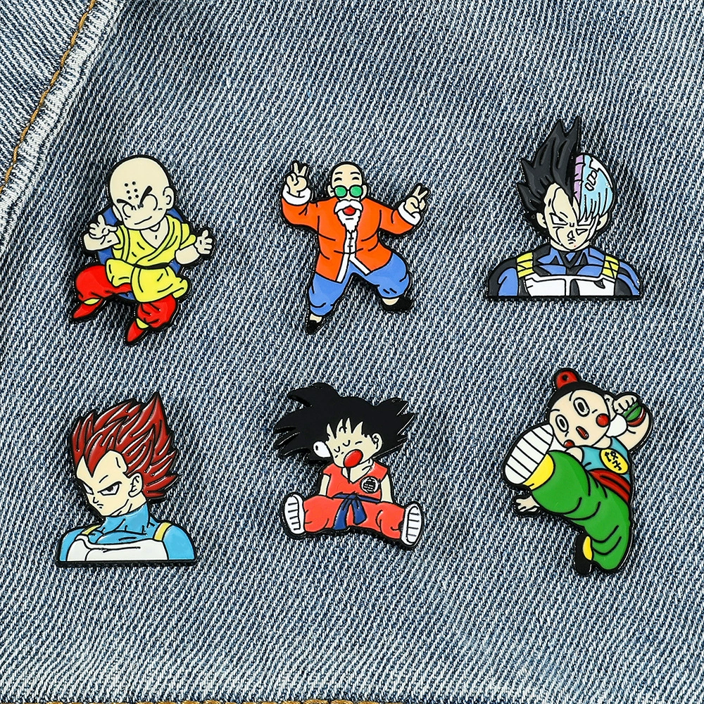 Dragon Ball, японская мультяшная металлическая брошь, булавка, шляпа, значок