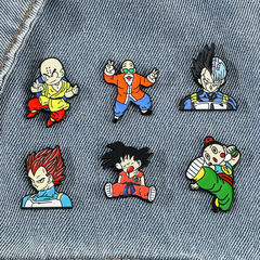 Dragon Ball Z anime-style metal brooch pin hat clothing accessories alloy paint badge
