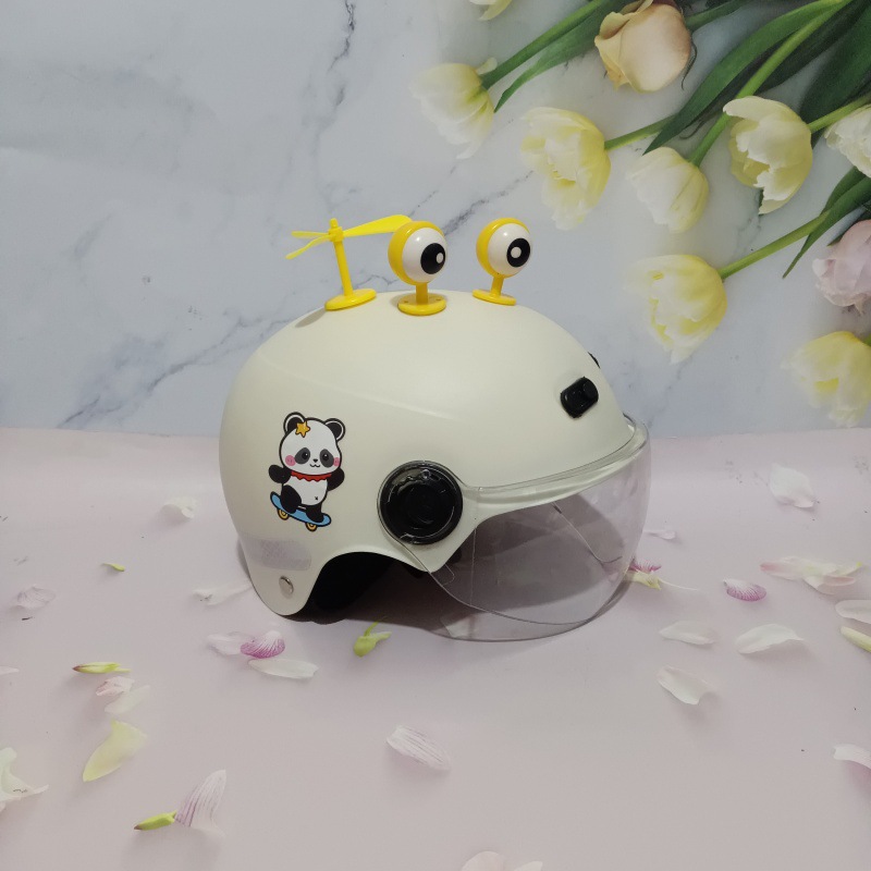 3C certification 1-5 years old electric car motorcycle children's helmet cute cartoon anti-fall summer adjustable helmet