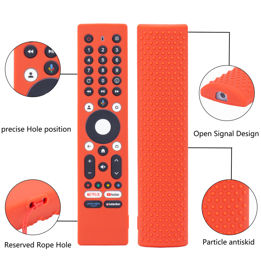 Funda Protectora para Control Remoto JVC RM-C3295 4K de Silicona, Engrosada y Antigolpes