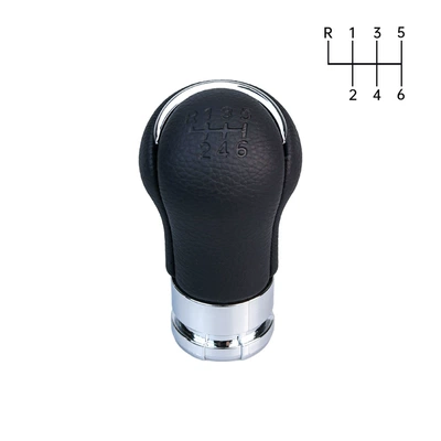 Car Manual Transmission Shift Knob, Cab and accessories - deep-grained-leather-6-5th-gear