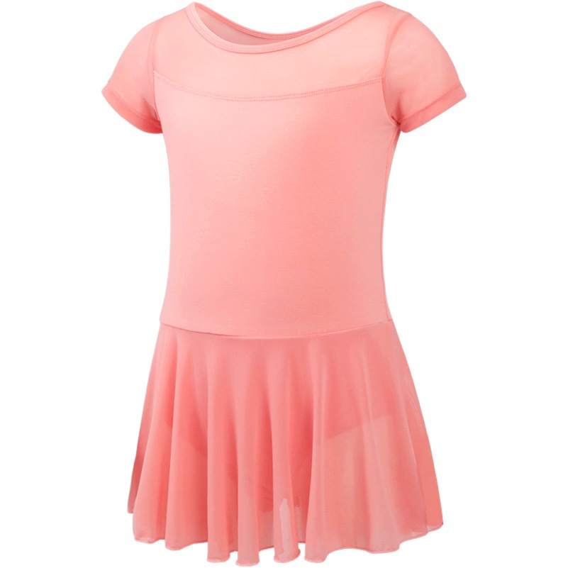 Baile de Ballet de verano para niñas Mono de baile infantil de manga larga para niñas Malla de una pieza Ropa de práctica para niños