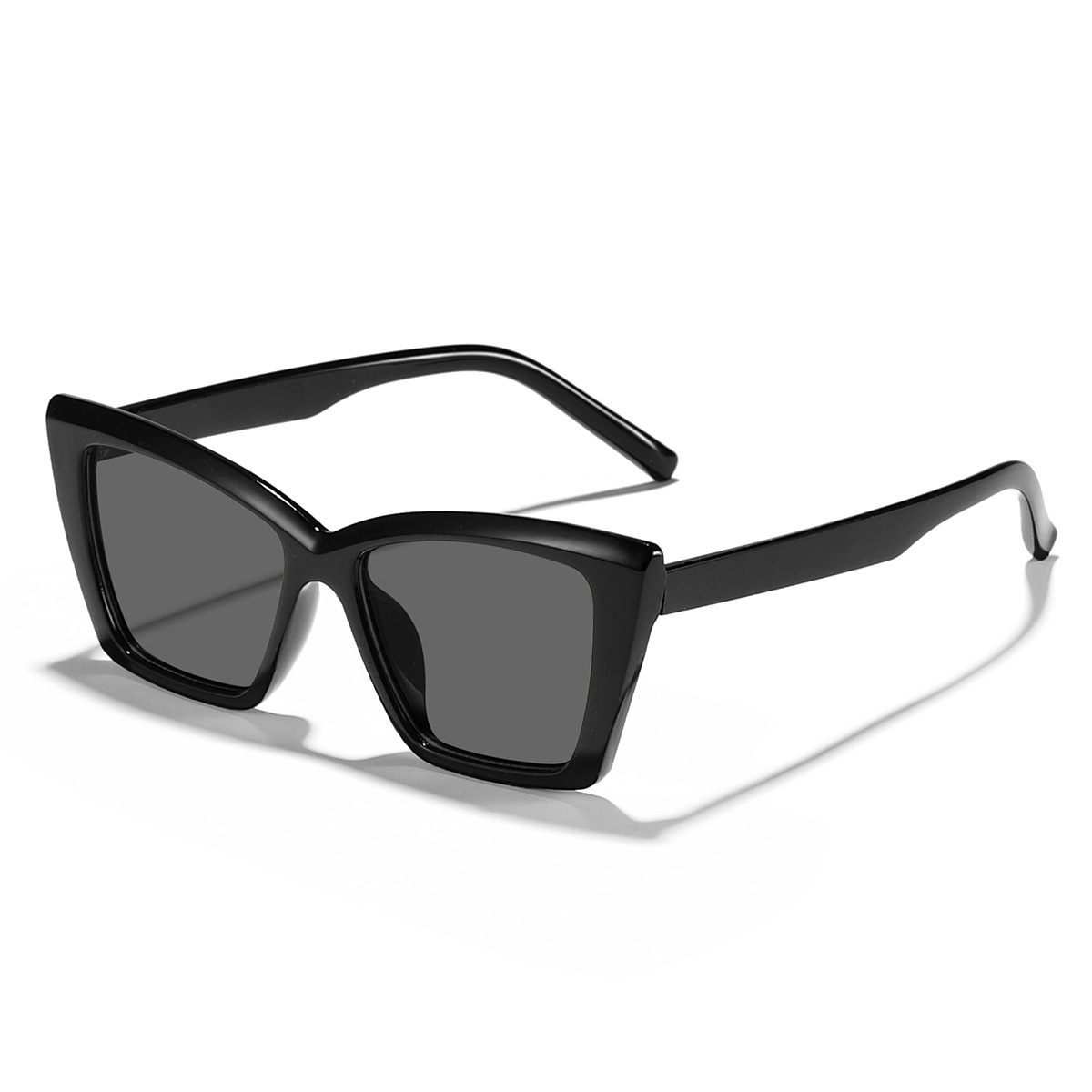 2024 nuevas gafas de sol con sombra de ojo de gato de marco grande de personalidad europea y americana