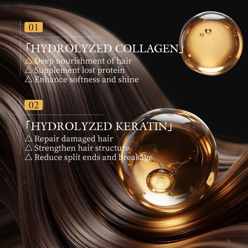 KORMESIC colágeno queratina champú shampoo para el cabello limpio, nutritivo y cuidado comercio exterior al por mayor transfronterizo