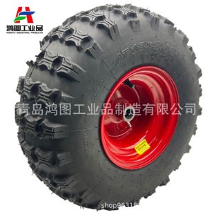 18 Inch 18*9.50-8 Rubber Inflatable Wheel 240/50-8 Beach Car Trailer Wheel Atv Tire Low Speed Wear-Resistant