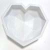 Silica gel diamond mousse, silicone mold heart shaped, french style