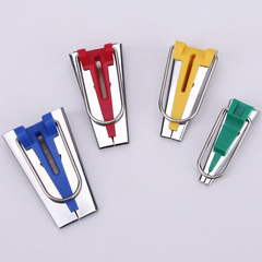 Bias Tape Maker, Edge Finishing Tool, Home Sewing Kit with Bias Tape, Edge Rollers, Fabric Strips, Sewing Accessories