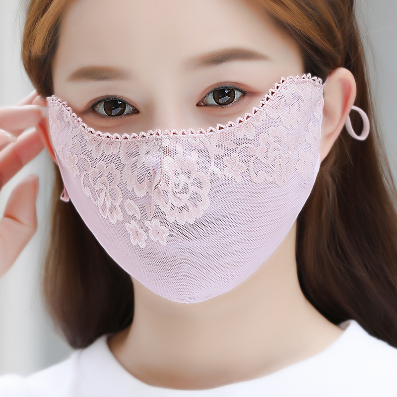 Breathable Summer Lace Mask for Women, Lightweight, Breathable, Three-Dimensional Flower Design, Eye Protection, Outdoor Veil Face Mask Wholesale Breathable Summer Lace Mask for Women, Lightweight, Breathable, Three-Dimensional Flower Design, Eye Protection, Outdoor Veil Face Mask Wholesale