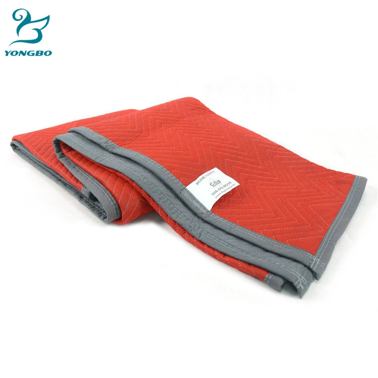 Большое количество, льготное качество, цельная Прямая доставка, красно-серое подвижное одеяло, упаковочное одеяло, движущееся одеяло для транспортной мебели.